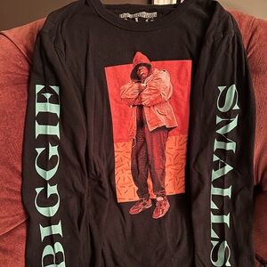 The Notorious Big Shirt Mens Size M Long Sleeve Biggie Smalls Rap Hip Hop